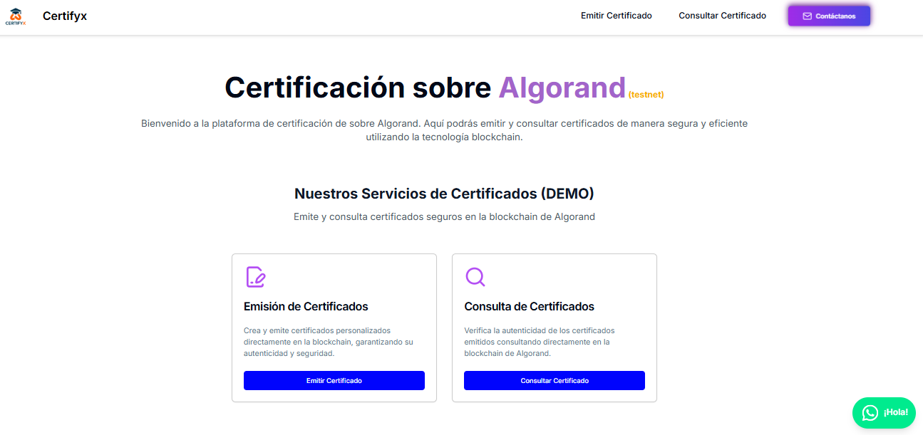 Demo Certifyx